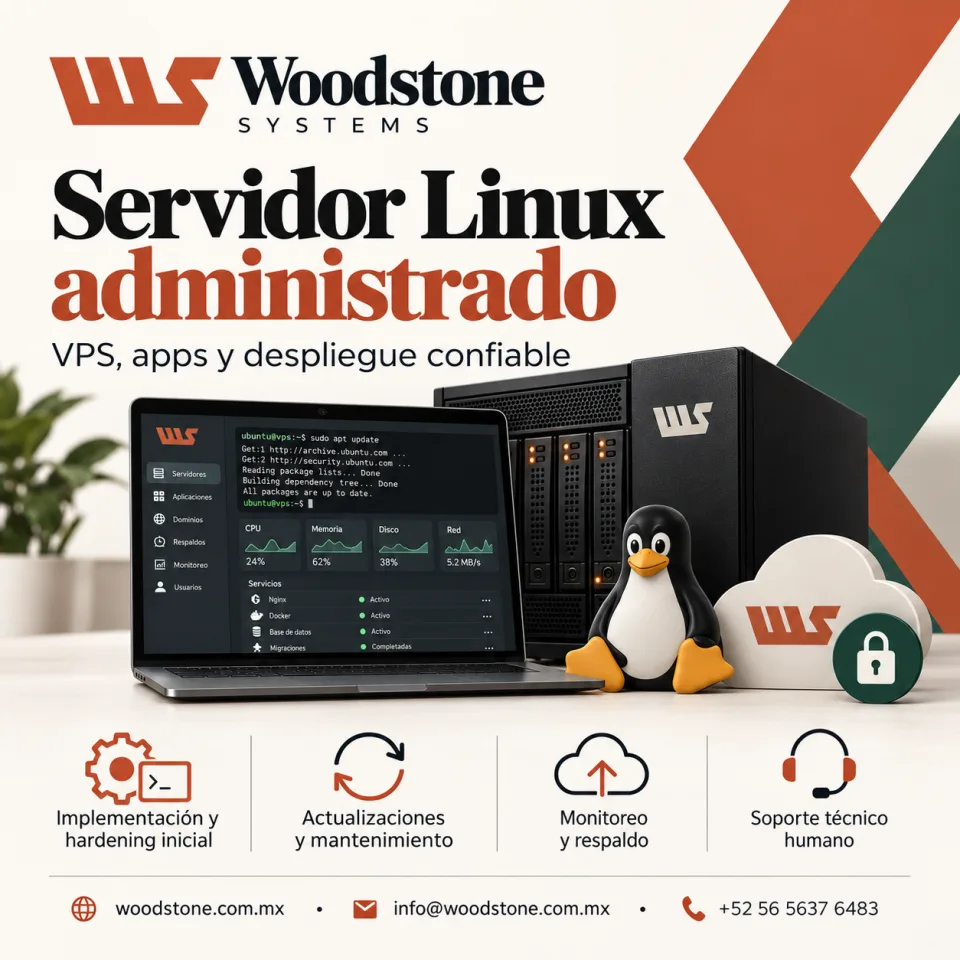 Servidor Linux administrado para aplicaciones y servicios